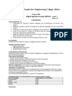 DSP(18EC52) Course File Planning