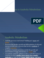 Introduction to Anabolic Metabolism and Lipid Synthesis