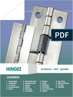Hinges: Continuous - Butt - Specialty