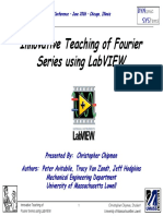 Innovative Teaching of Fourier Series Using Labview
