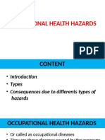 Occupational Health Hazards