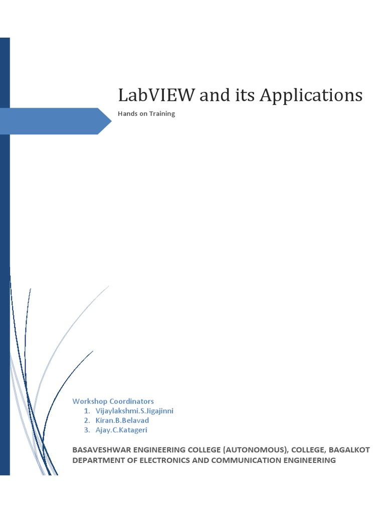 Labview and Its Applications: Hands On Training | PDF | Computers