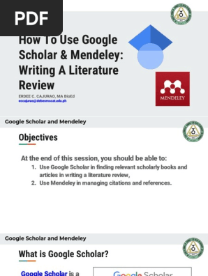 Google Scholar Mendeley Rrl