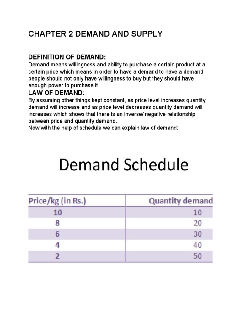 Chapter 3 Demand And Supply Pdf Demand Supply Economics
