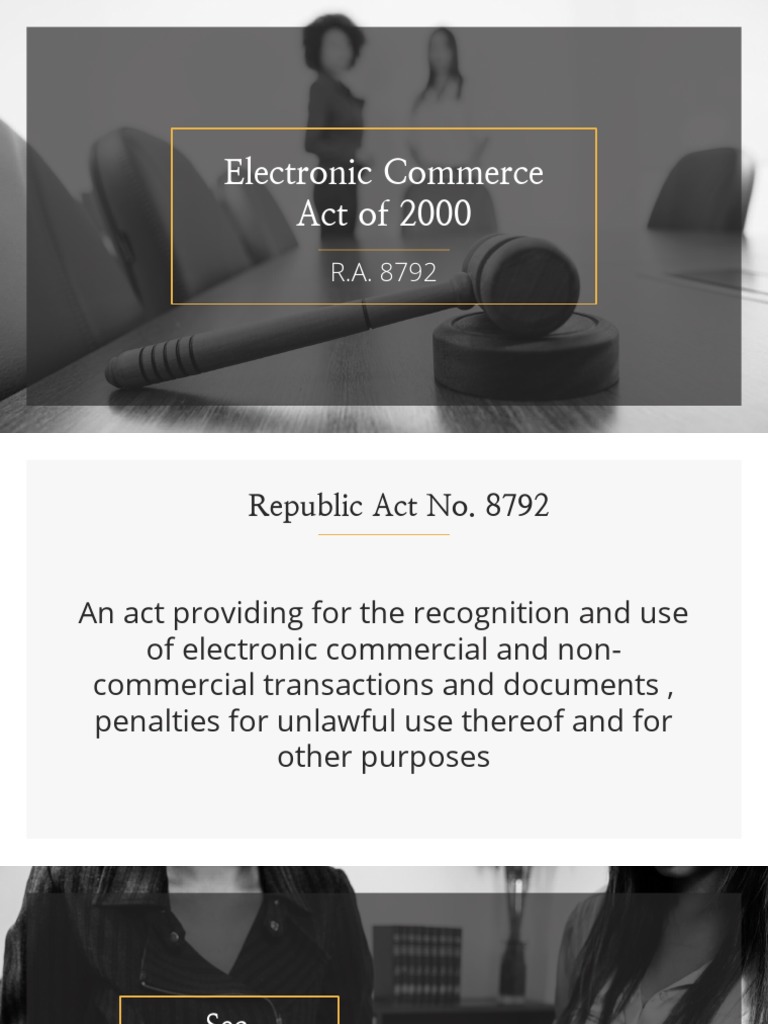 Electronic Commerce Act PDF Document Information