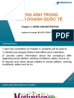 Tiếng Anh Trong Kinh Doanh Quốc Tế: Chapter 3: Work And Motivation