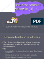 Kebijakan Kesehatan Di Indonesia