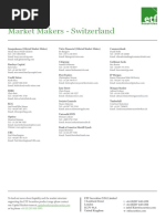 Market Makers and Institutional Brokers - Switzerland