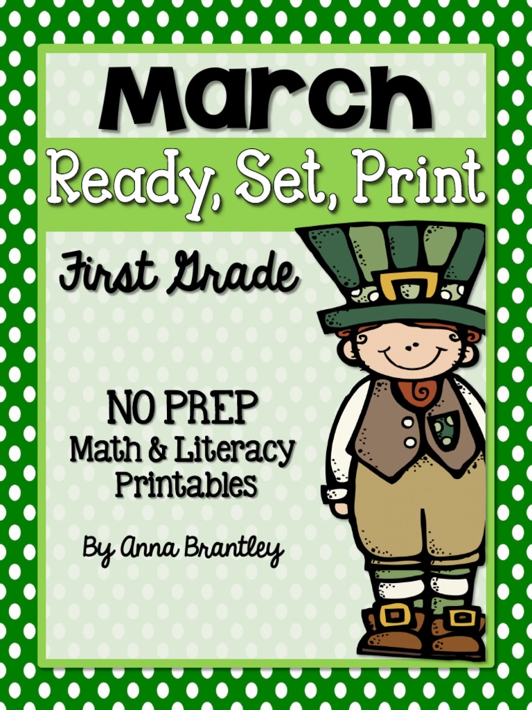 March First Grade PDF Verb Adjective