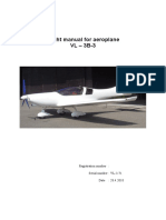 Flight Manual For Aeroplane VL - 3B-3: Registration Number: Serial Number: VL-3-71 Date: 28.4.2010