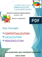 Learning Action Cell (Lac) ON: Interdisciplinary Contextualization (Icon)