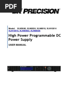 High Power Programmable DC Power Supply: User Manual