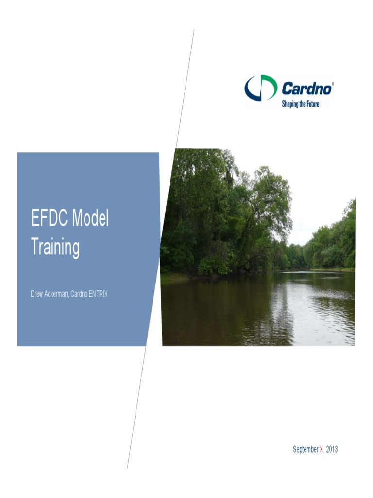 EFDC Model Training: Drew Ackerman, Cardno ENTRIX | PDF | Atmosphere ...