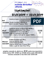 Oferta de MENIU 21 - 23.01.2019