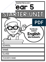 y5 Starter Unit Worksheets