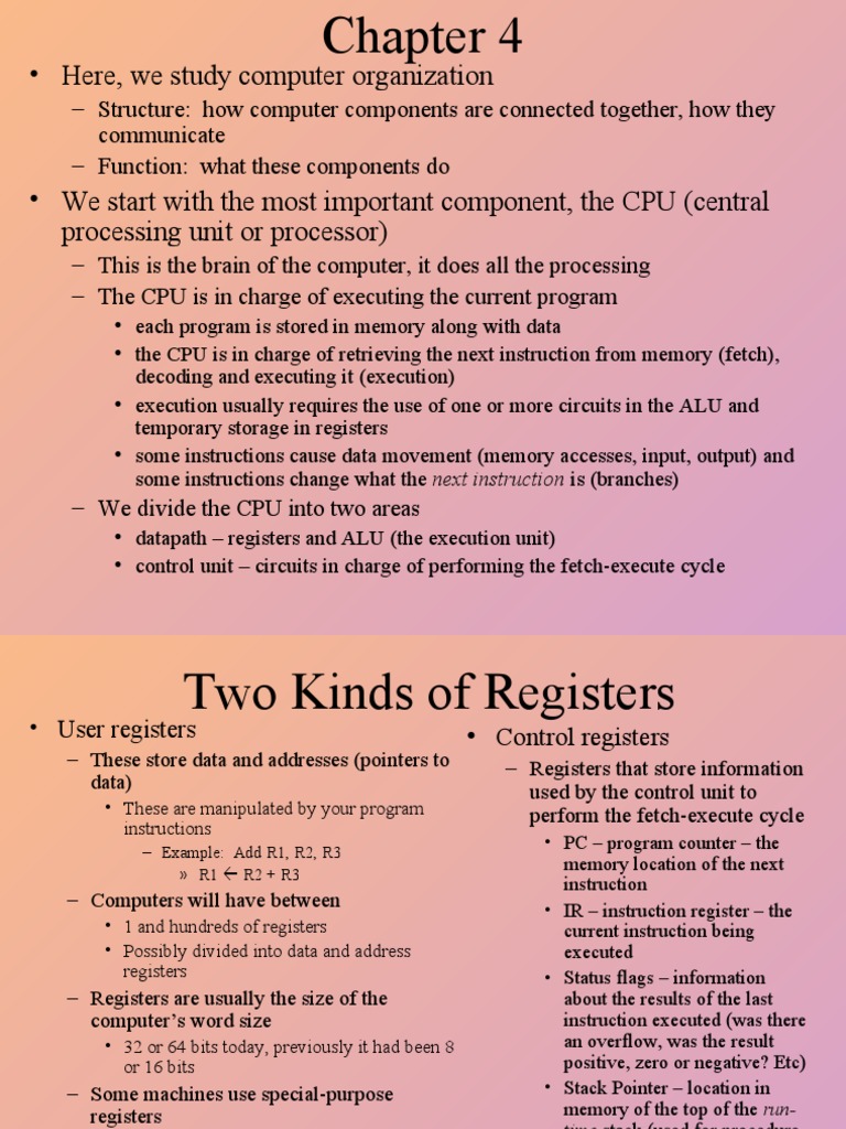 Here, We Study Computer Organization | PDF | Central Processing Unit ...