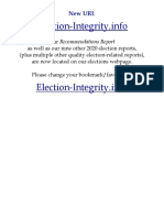 Election Integrity: Recommendations Report