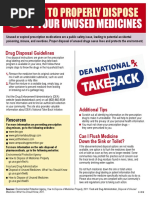 Proper Disposal Flier