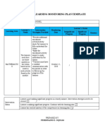 Individual Learning Monitoring Plan