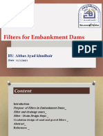 Filters for Embankment Dams Design and Gradation