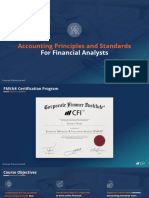 Accounting Principles and Standards: For Financial Analysts