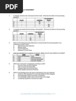 NAU Accounting Skills Assessment Practice Exam Revised 0416