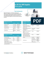 Quick Reference Guide: Agilent Cary UV-Vis-NIR Supplies