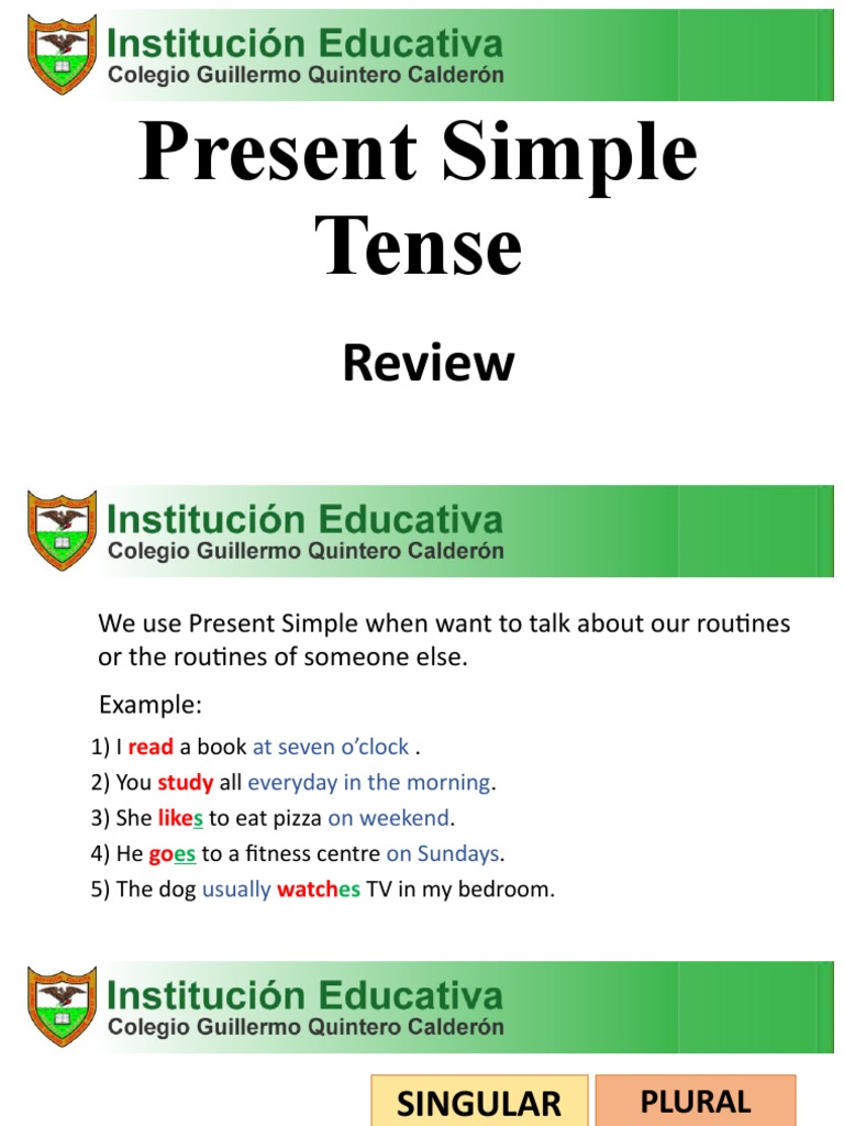 Present Simple Tense | PDF | English Language | Morphology