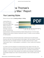 Aubreyanna Thomas's Personality Max™ Report