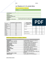 Alimentos Ricos en Vitamina A, C, K, Ac Folico