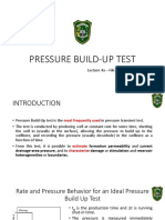 Lecture 6 - Pressure Build Up Test