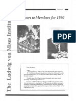 1990 Mises Institute Report To Members