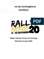 Rallye Vidreiro Centro de Portugal - Marinha Grande 2020_Plano de Contingência