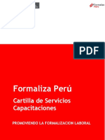 Cartilla de Capacitaciones a Usuarios Formaliza Perú