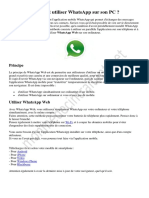 WHATSAPP Tuto Patients