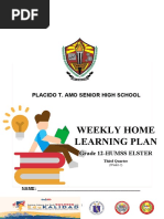 Weekly Home Learning Plan: Placido T. Amo Senior High School