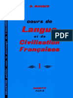 Cours de Langue Et de Civilisation Francaises- G.mauger