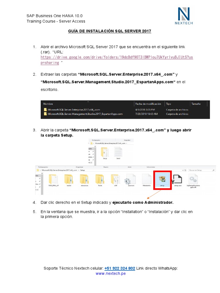 Guia de Instalacion - SQL Server 2017 | PDF | Servidor SQL de Microsoft ...