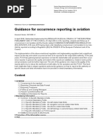 Guidance For Occurrence Reporting in Aviation: Content