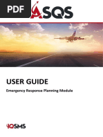 User Guide: Emergency Response Planning Module