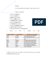 Possessives and Past Tense Worksheet