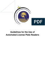Guidelines For The Use of Automated License Plate Readers in Florida