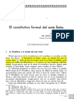 N 14 El Constitutivo Formal Del Ente Finito