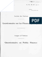 Questionnaire Sur Les Finances Publiques: Société Des Nations