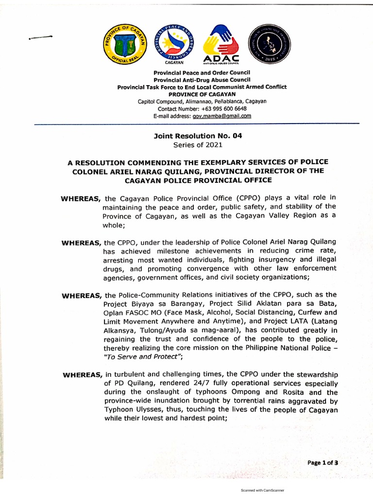 Joint Resolution No.4 PDF