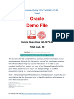 Oracle Demo File: Dumps Questions 1z0-1072-20 Total Q&A: 60