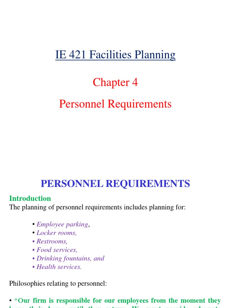 7 Personnel Requirements PDF Business Nature