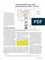 Snubbing Unit Brings Middle East Well With Underground Blowout Under Control