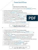 2. Passive Voice All Tenses Extra Activities 2