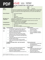 All About Me Lesson Plan